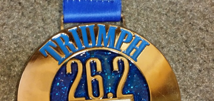 2014 Columbus Marathon Finisher's Medal -- Achieving Millennial