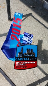 2015 Capital City Half Marathon Finisher's Medal -- Achieving Millennial