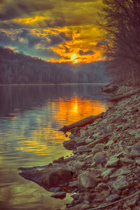 salt fork sunset hdr -- achieving millennial