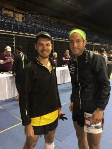 aaron and I at the 2016 glass city marathon -- achieving millennial